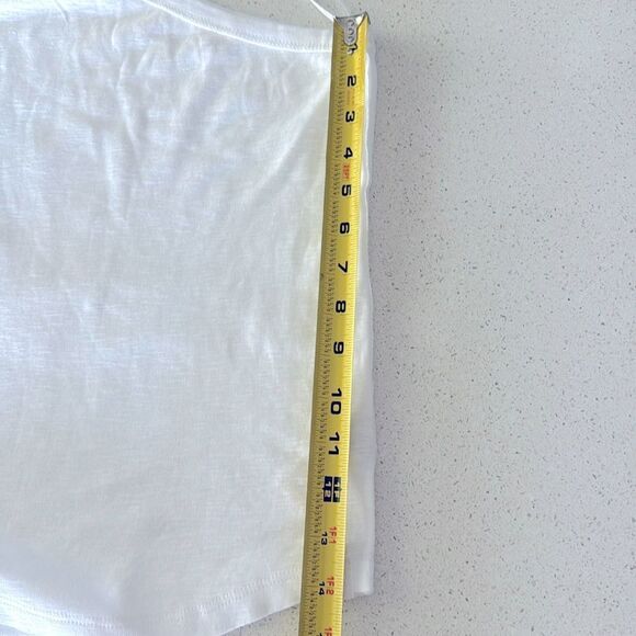 NWOT Free People One Way or Another One Shoulder Cotton Tank White L Beachy - Picture 6 of 12